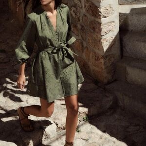 Zara embroidery Dress